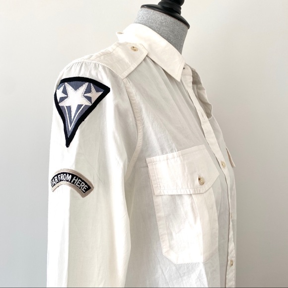 🎖All Saints Patch Military Shirt🎖 - Picture 2 of 11